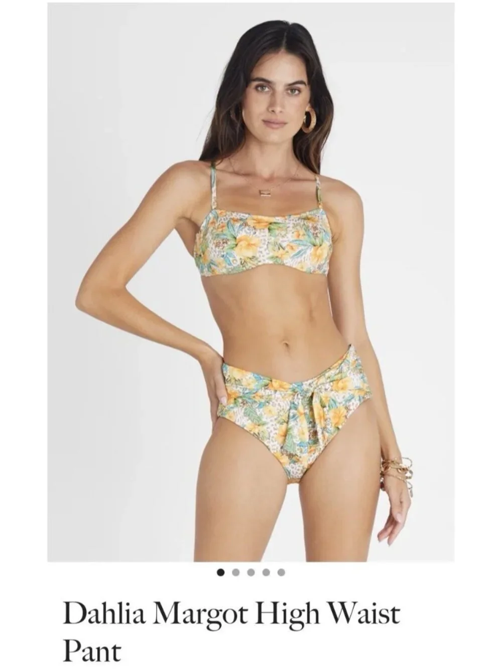 Aqua Blu Australia Womens Size 10 High-Waist Bikini Bottoms Dahlia Margot $85